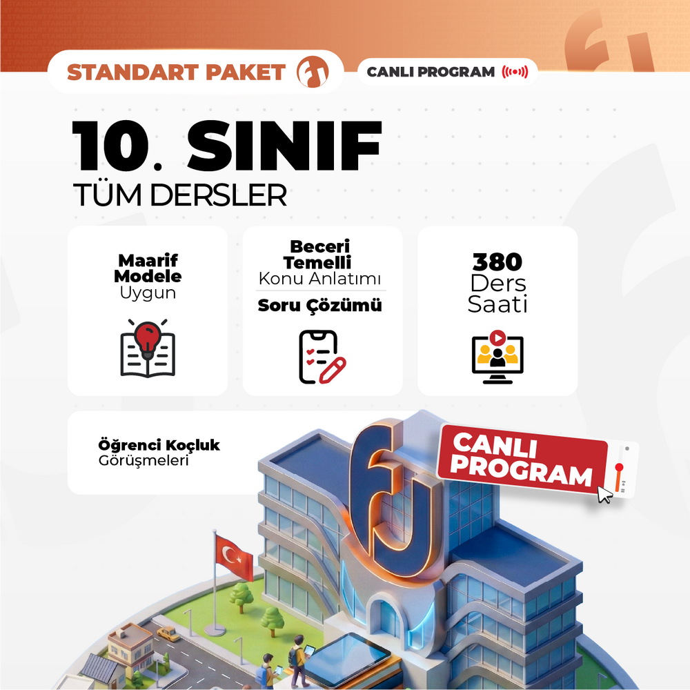 10. Sınıf Tüm Dersler 2027 Standart Paket | Canlı Program