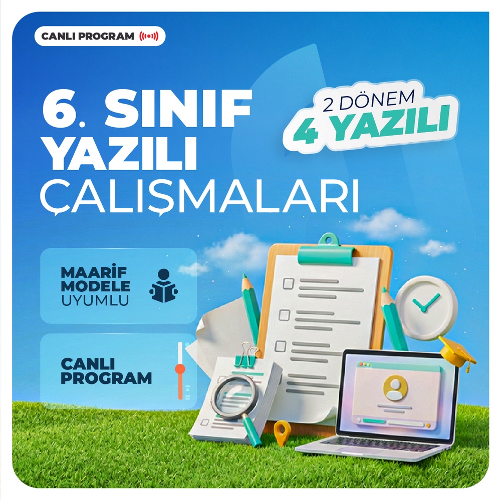 6. Sınıf Yazılı Çalışmaları 2027 | Canlı Program