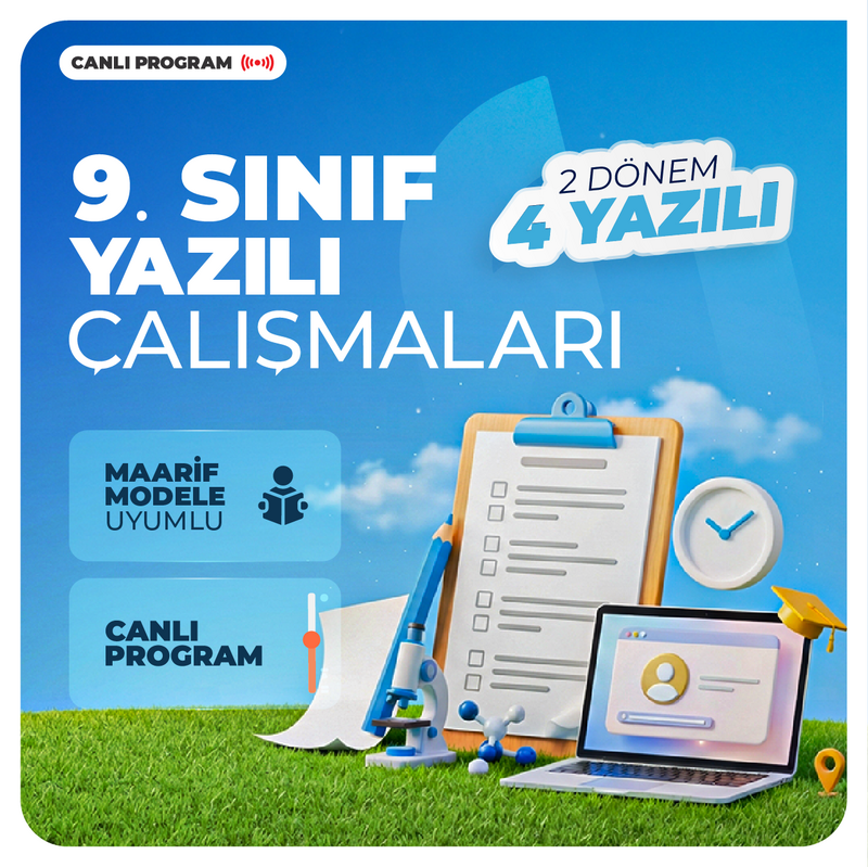 Farklı YKS - 9. Sınıf Yazılı Çalışmaları 2027 | Canlı Program
