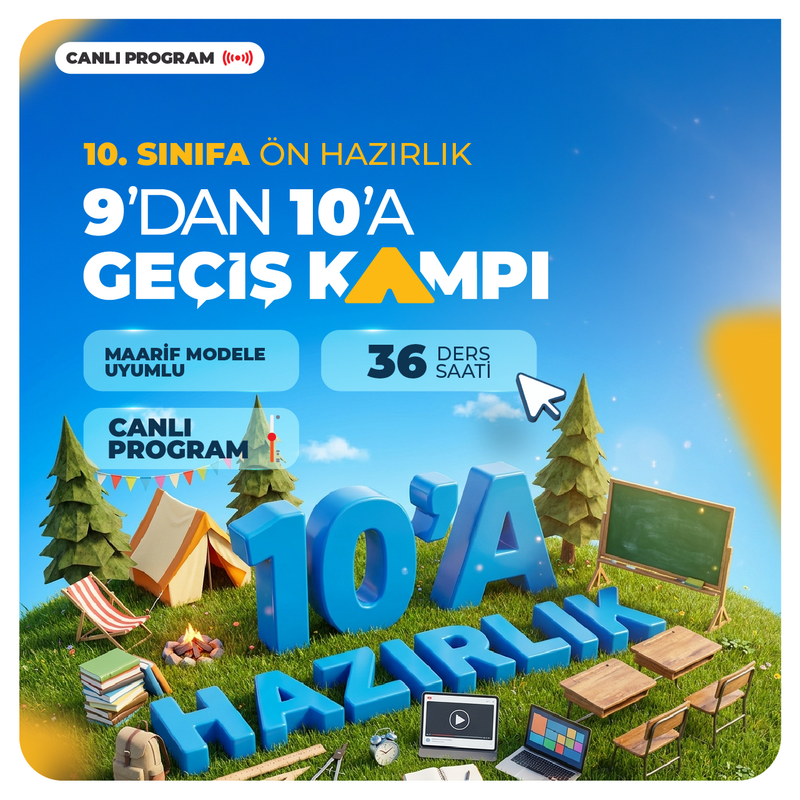 Farklı YKS - 9'dan 10'a Geçiş Kampı | Canlı Program