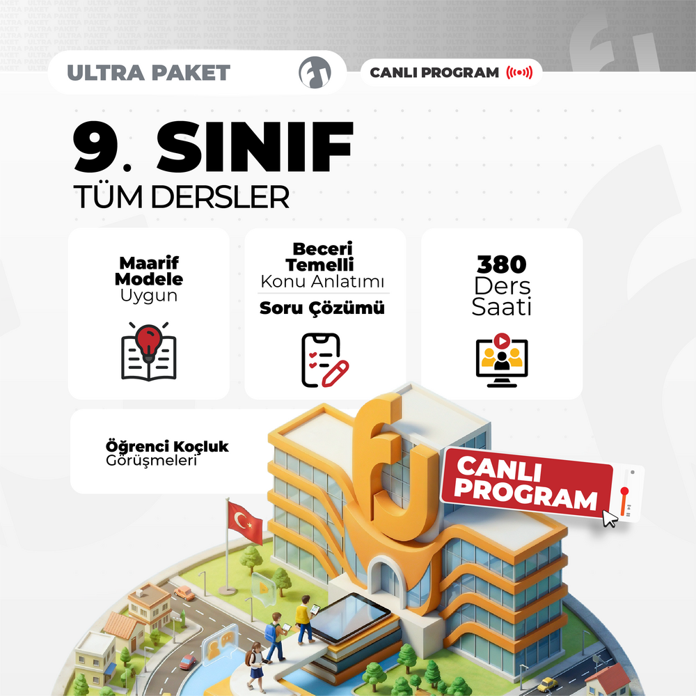 9. Sınıf Tüm Dersler 2027 Ultra Paket | Canlı Program