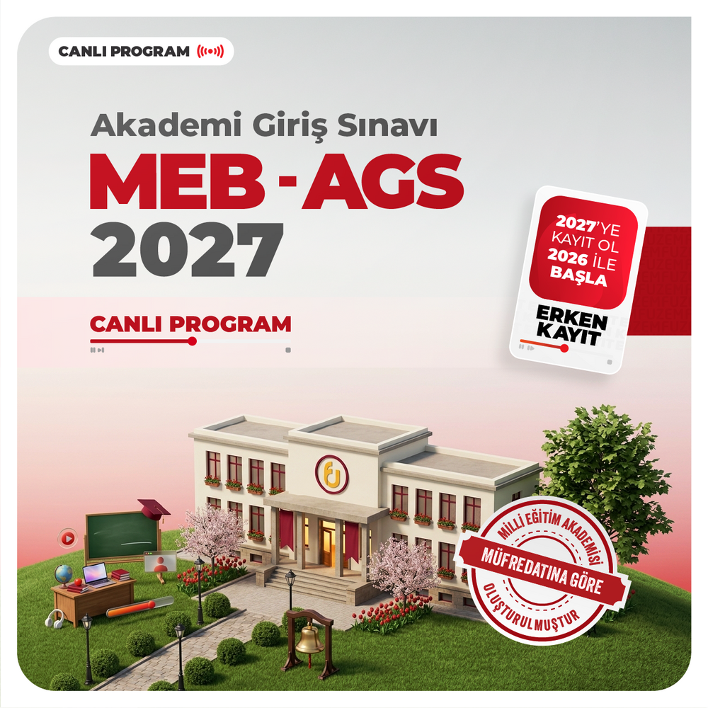 Akademi Giriş Sınavı MEB AGS 2027 | Canlı Program