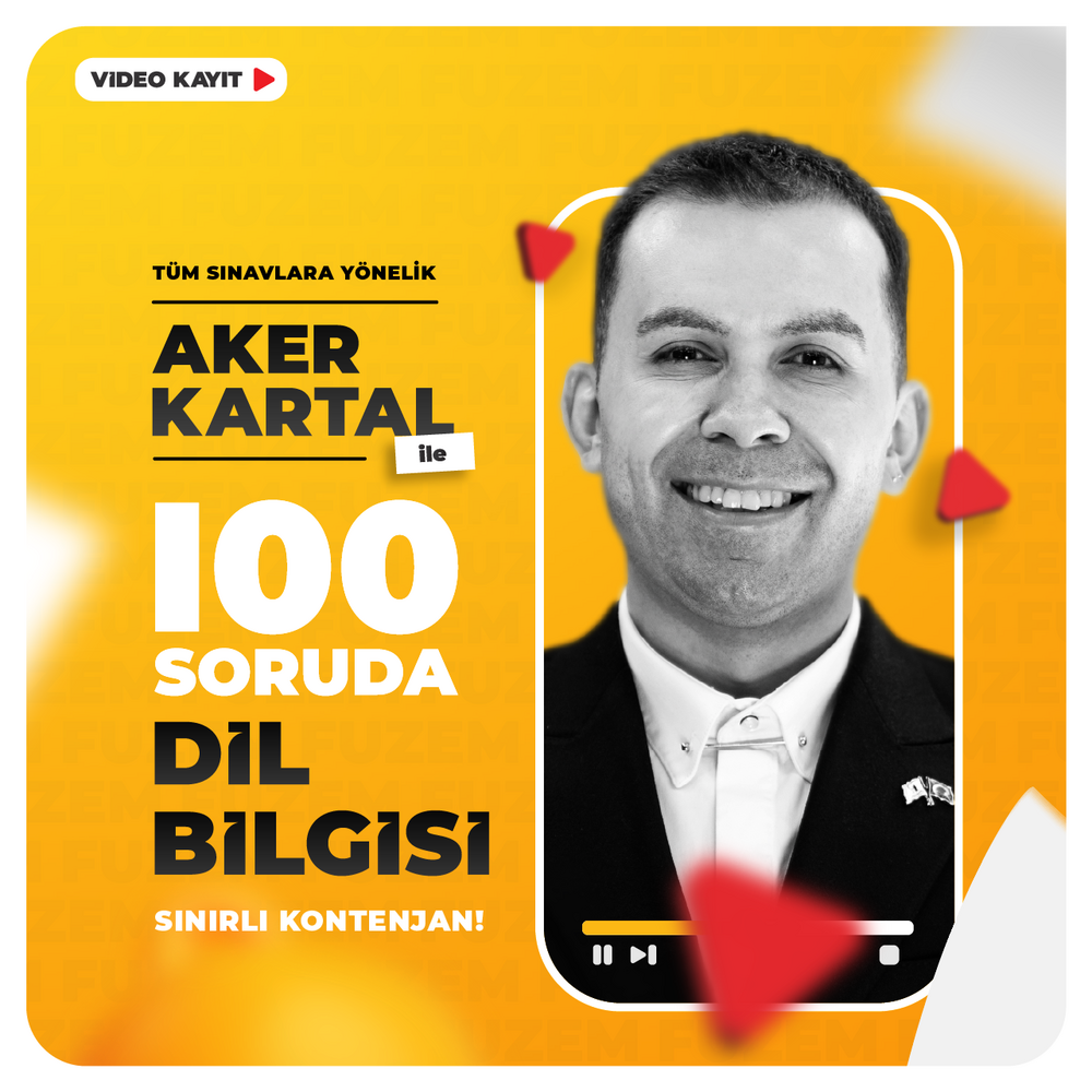 Aker KARTAL ile 100 Soruda Dil Bilgisi | Video Kayıt