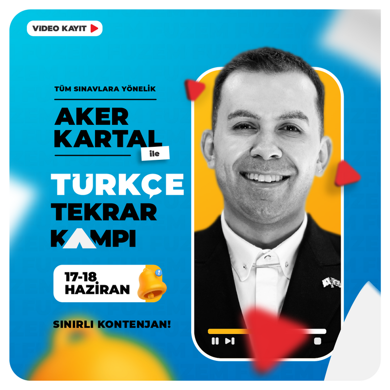 Farklı KPSS - Aker KARTAL ile Türkçe Tekrar Kampı | Video Kayıt
