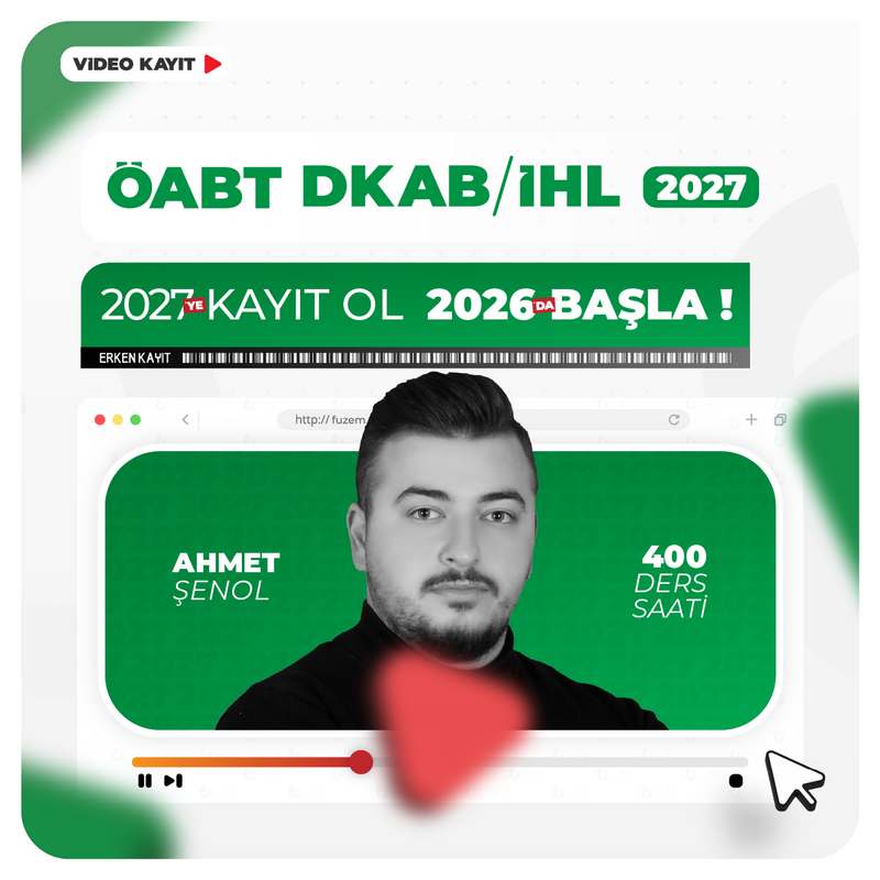 Farklı KPSS - DKAB/İHL ÖABT 2027 | Video Kayıt