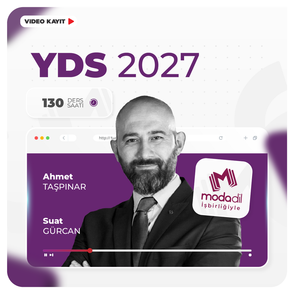 İngilizce Yabancı Dil Sınavı YDS 2027 İLKBAHAR | Video Kayıt