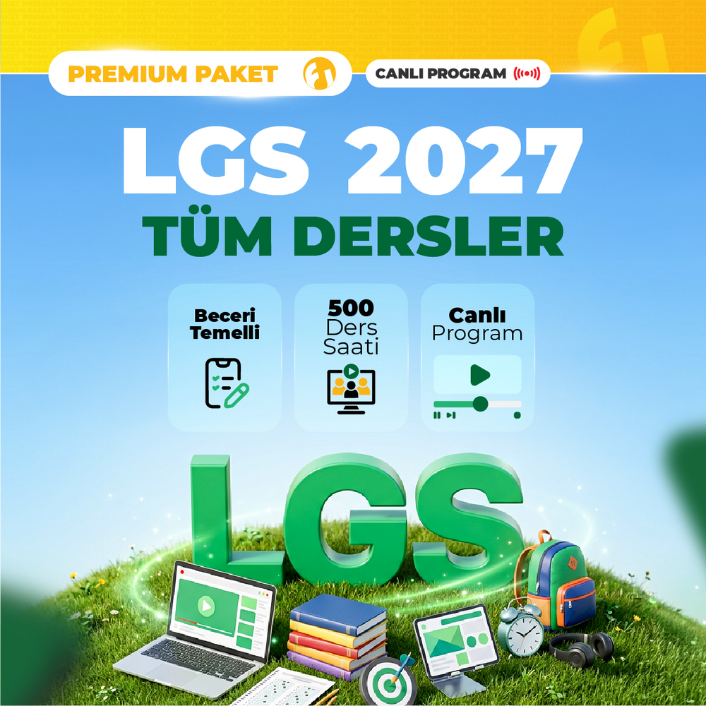 LGS Liselere Giriş Sınavı 2027 Premium Paket | Canlı Program