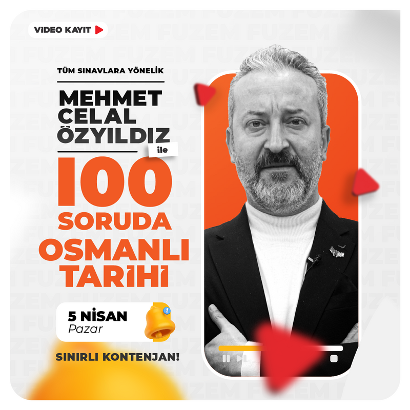 Farklı KPSS - Mehmet Celal ÖZYILDIZ ile 100 Soruda Osmanlı Tarihi | Video Kayıt
