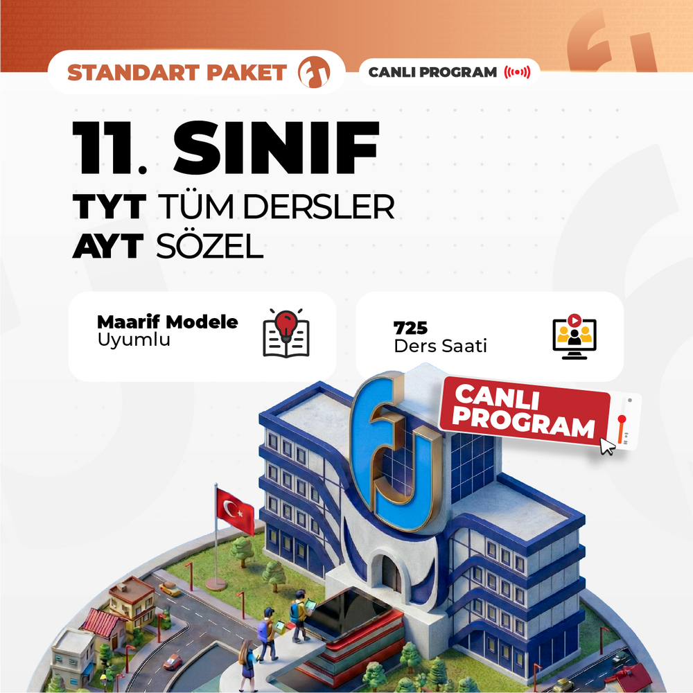 TYT Tüm Dersler + 11. Sınıf AYT Sözel 2027 Standart Paket | Canlı Program