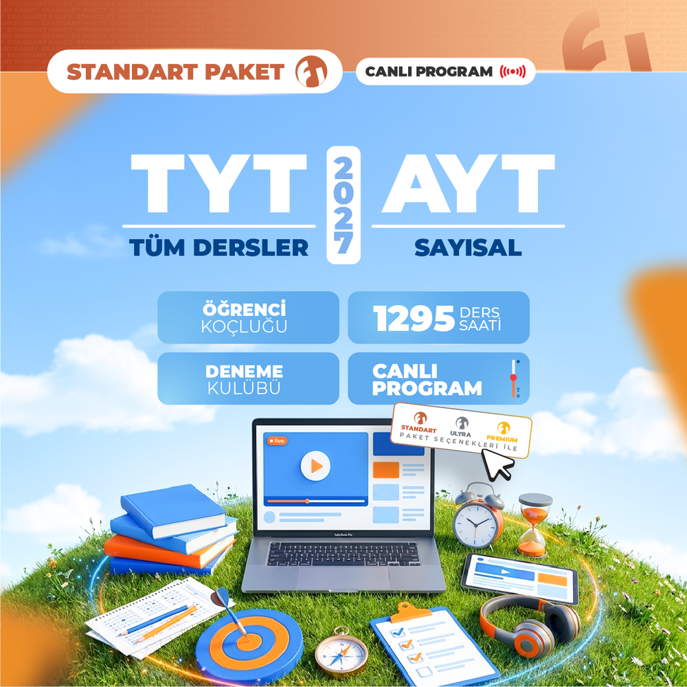 TYT Tüm Dersler + AYT Sayısal 2027 Standart Paket | Canlı Program