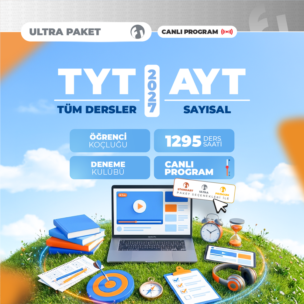 TYT Tüm Dersler + AYT Sayısal 2027 Ultra Paket | Canlı Program