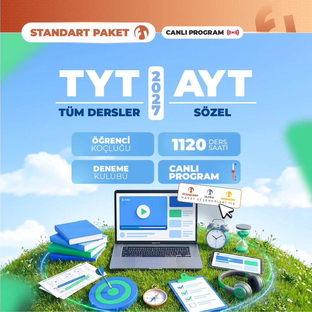 TYT Tüm Dersler + AYT Sözel 2027 Standart Paket | Canlı Program