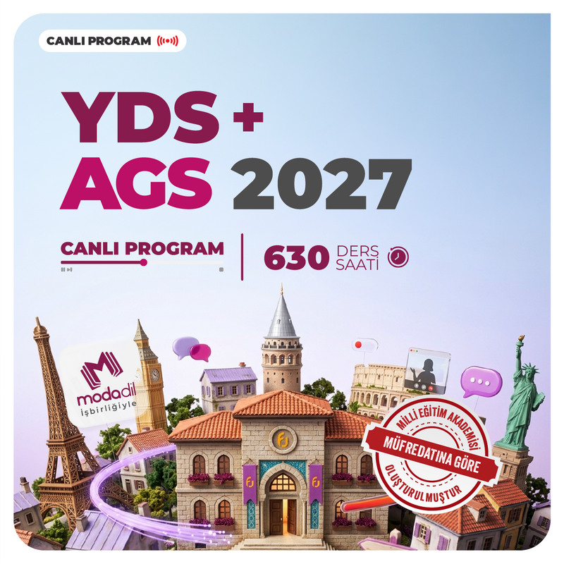 Farklı İngilizce - YDS 2027 İLKBAHAR + AGS 2027 | Canlı Program